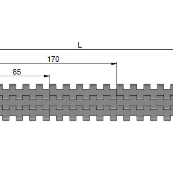 Esteira Modular fabricado com larguras e comprimentos diversos