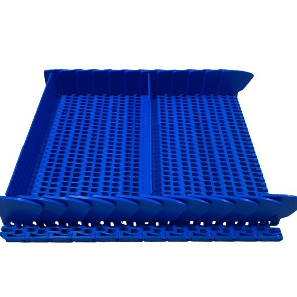 Nas Esteiras Modulares as Taliscas servem para empurrar o produto em aplicações de subida ou descida